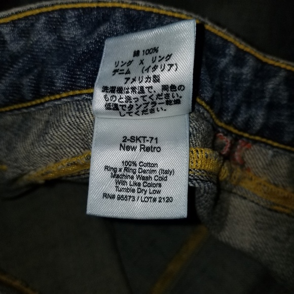 A Line Denim Skirt 26 / 2 New Retro Anthropologie - Picture 2 of 6